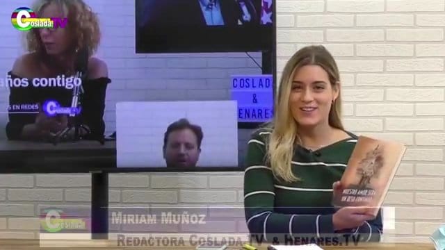 ENTREVISTA POR LA TELEVISIÓN DE COSLADA DE LA NOVELA NUESTRO AMOR SERÁ UN BESO CONTINUO